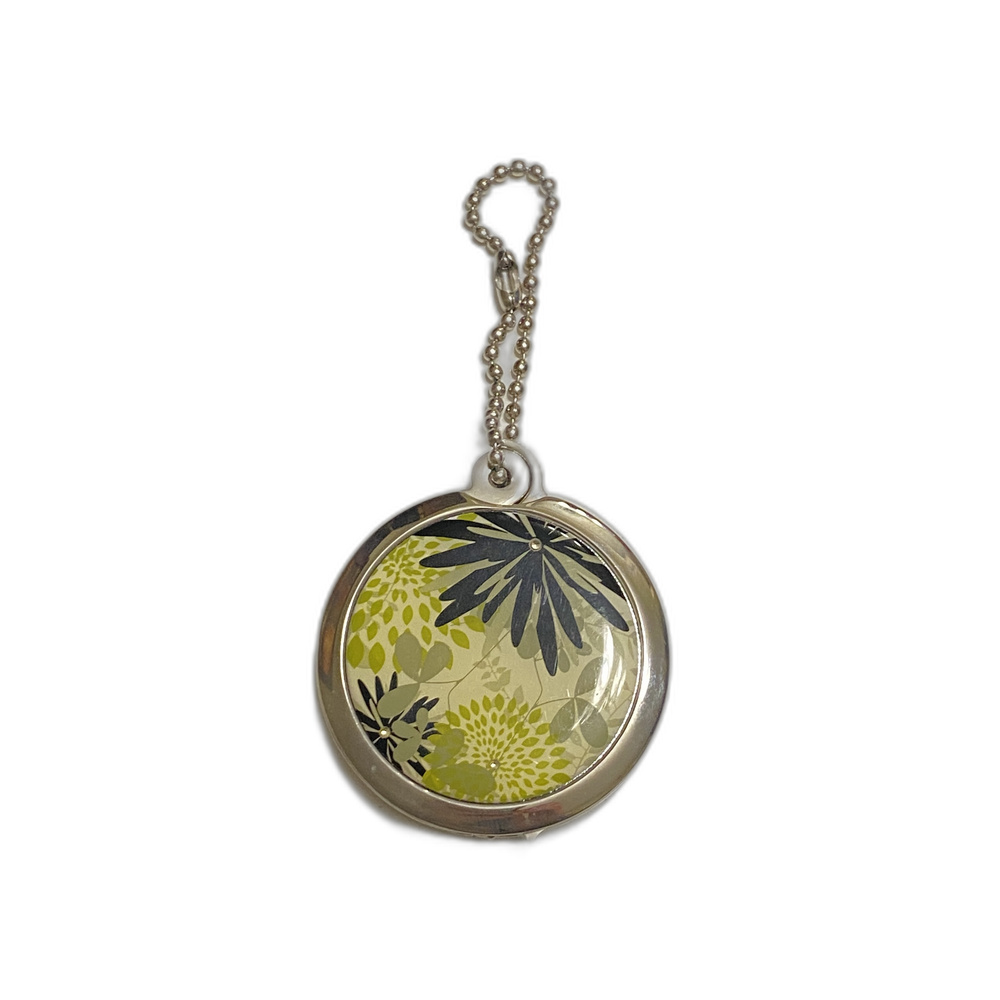 Charming Floral Compact Mirror Floral Purse Hook Holder